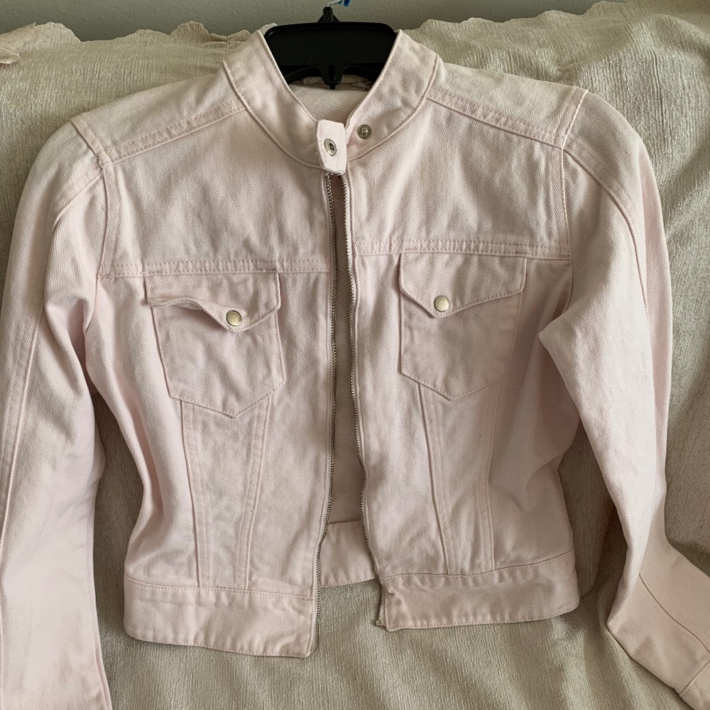 Denim Pink Jeans Jacket ( nwt)